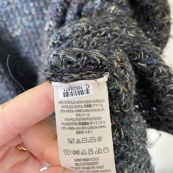 Free People Dylan Turtleneck Sweater Pullover thick chunky ribbed long sleeve - Picture 3 of 5